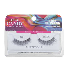 Ola Candy Flirtatious Human Hair False Lash (Pack of 1 Set)