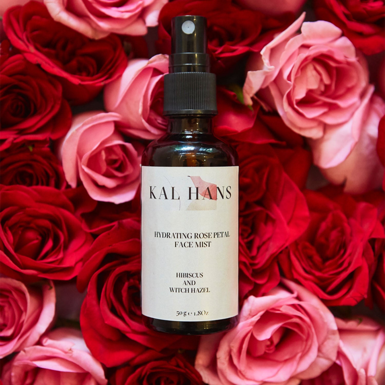 Kal Hans Hydrating Rose Petal Face Mist With Witch Hazel And Hibiscus Glow By Tressmart