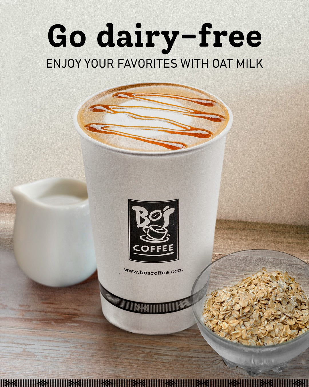Go Dairy-free enjoy your favorite with oat milk