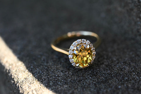 yellow sapphire ring