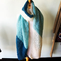 Color Block Bias Wrap in Be Sweet Medium Mohair