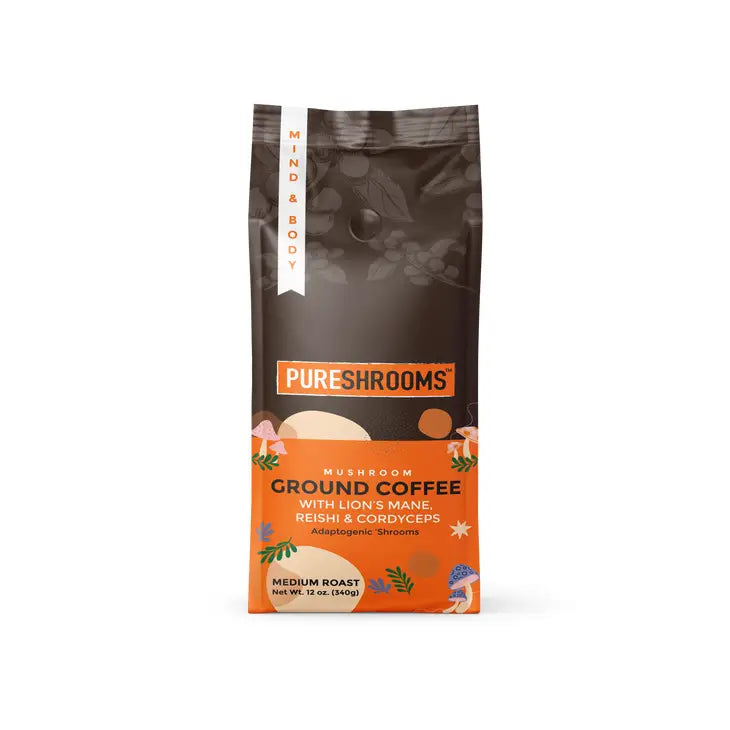 Pureshrooms Mind & Body Mushroom - Ground Coffee