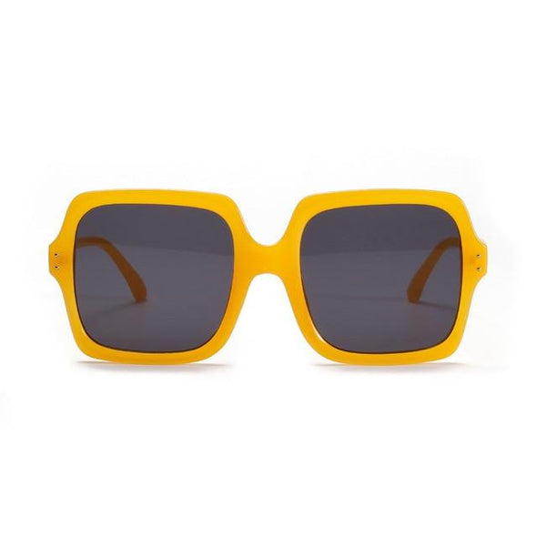 MarkOoOn Yellow Amber Wide Sunglasses