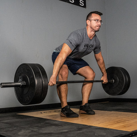 Man Deadlifting