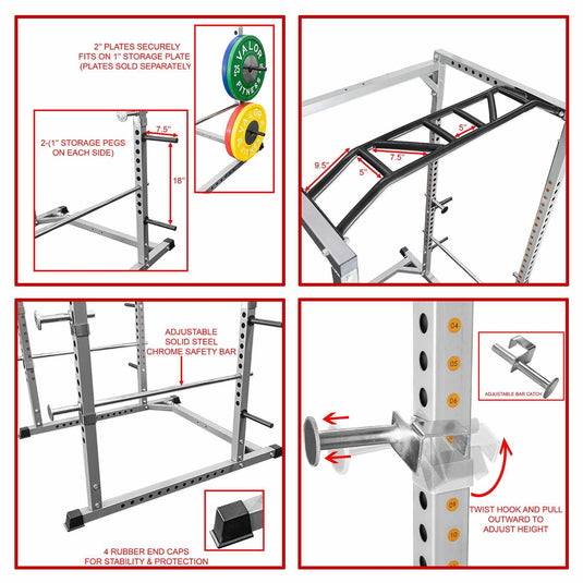 Heavy Duty 3x3 Fitness Rack