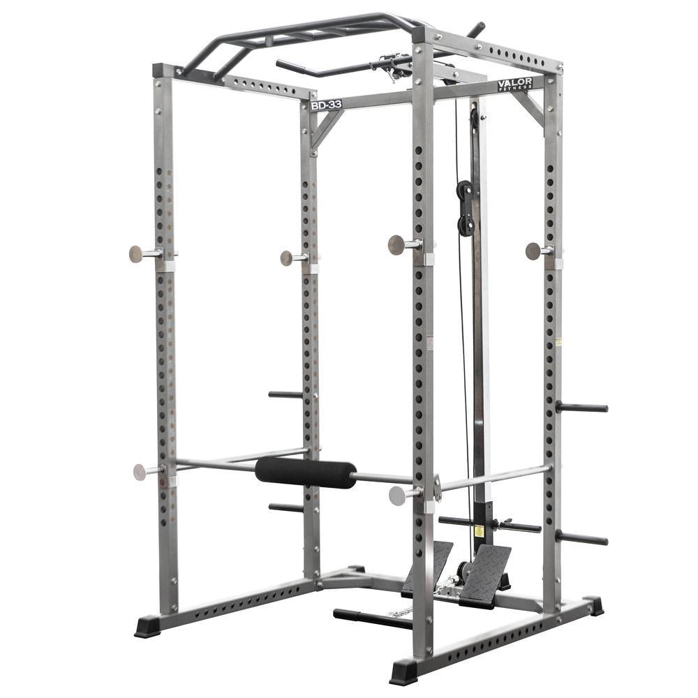 Een zekere mixer bewijs Power Rack with Lat Pull-Down Attachment | Valor Fitness BD-33BL