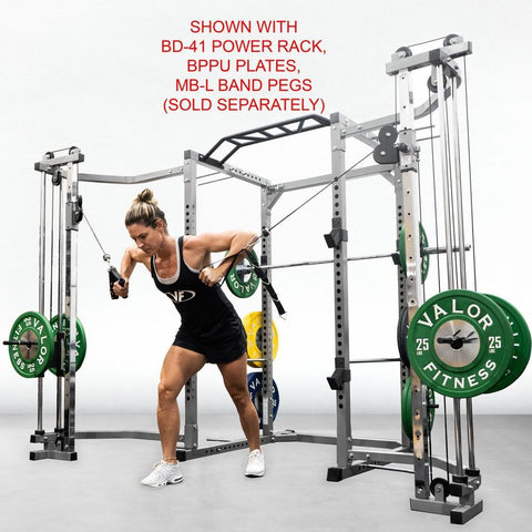 Pro 2.5x2.5 Power Rack w/ Cable Crossover and Lat Pull