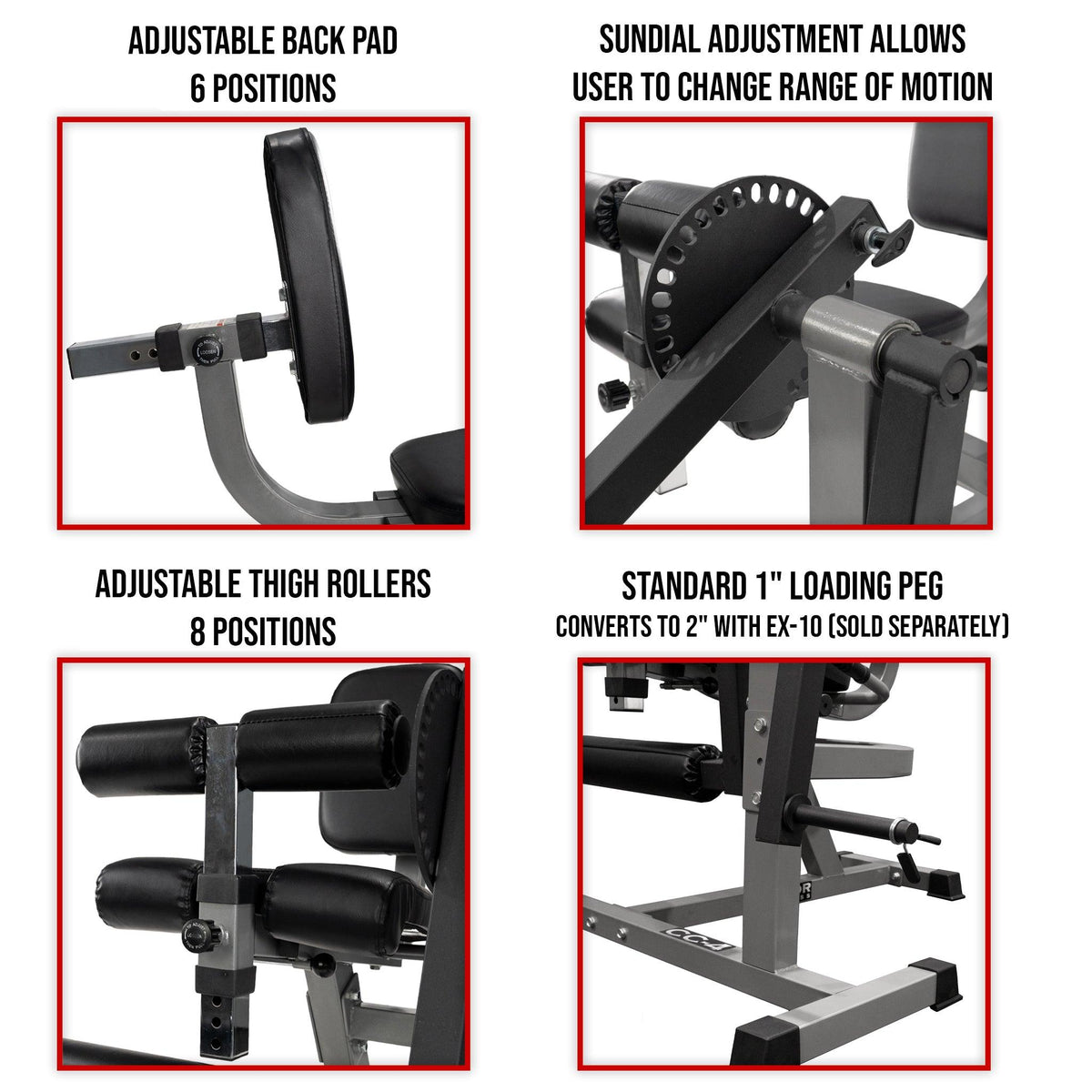 Adjustable Leg Extension - Curl Machine