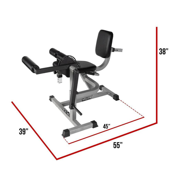 Adjustable Leg Curl-Extension Machine | Valor Fitness CC-4