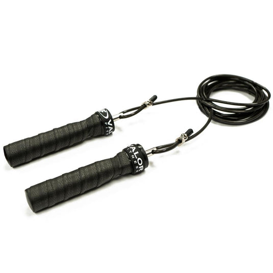 SPORTBIT Adjustable Jump Rope for Speed Skipping. Lightweight Jump Rope for  Women, Men, and Kids. Skipping Rope for Fitness. Speed Jump Rope for  Workout, Women Exercise. Black Plastic Handles