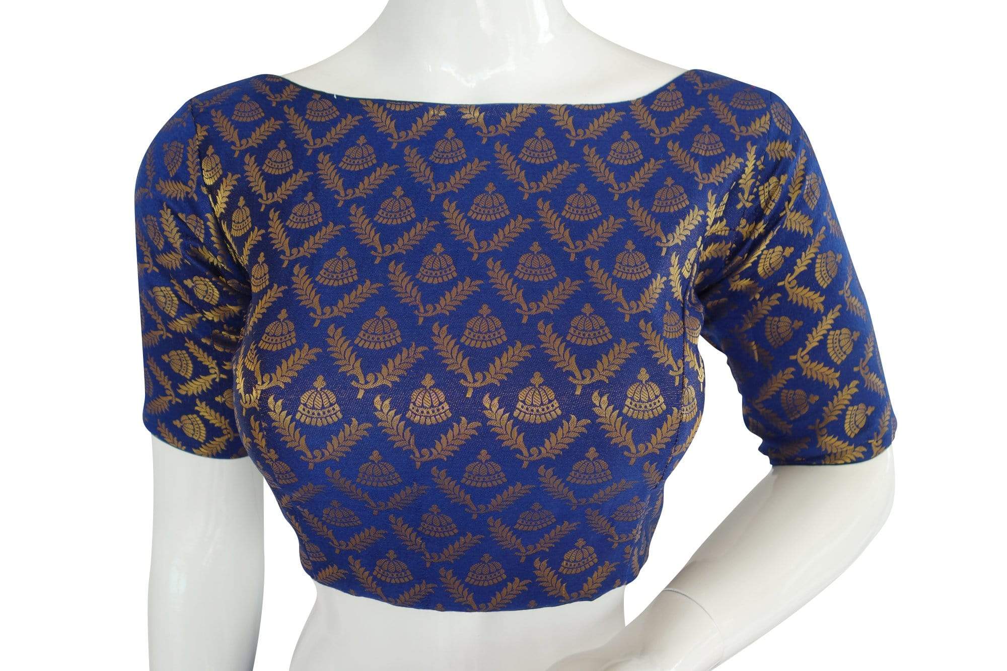 Studio Shringaar Round Neck Saree Blouse - Absolutely Desi