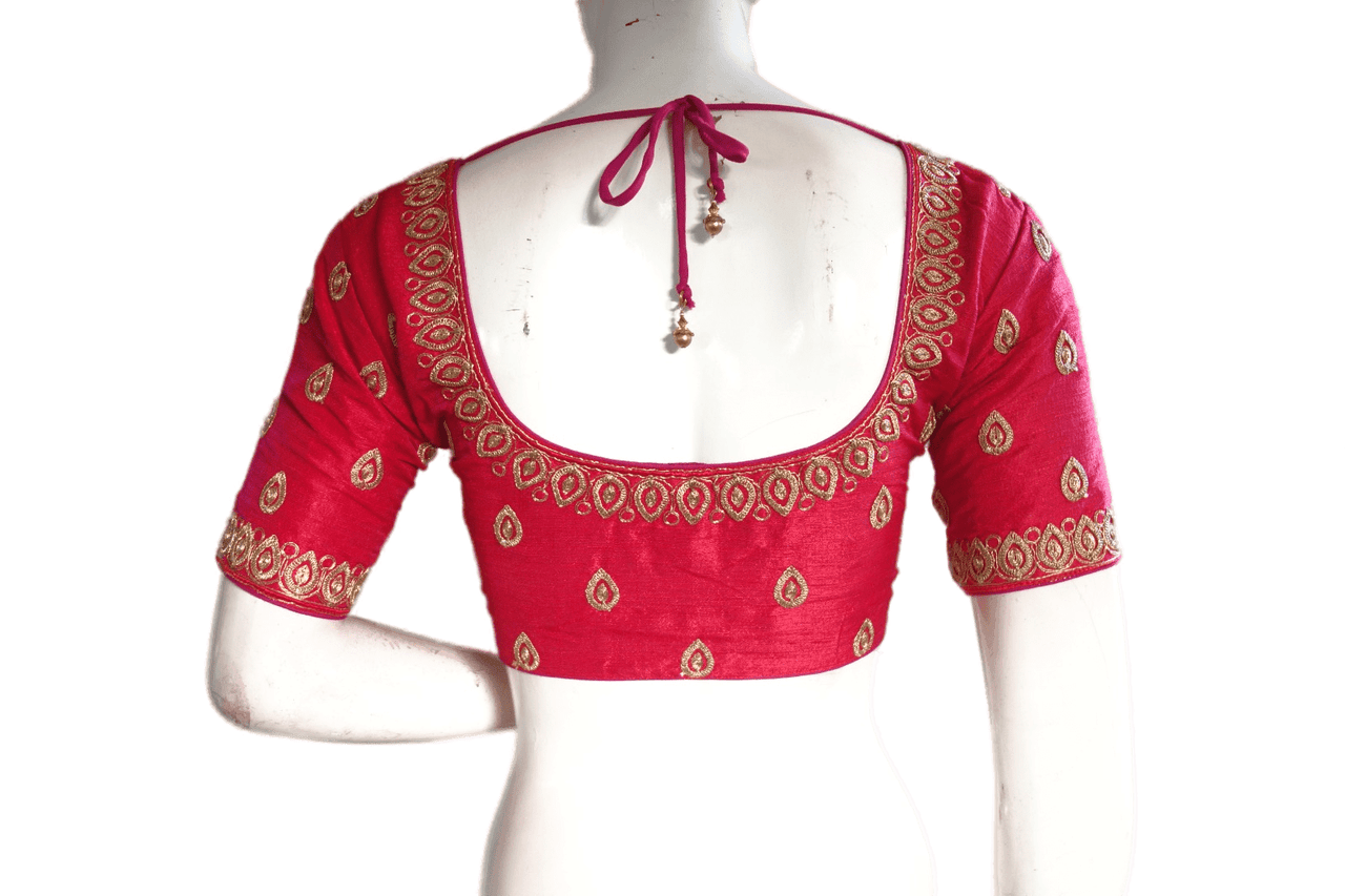 Pink Color Semi Silk Embroidery Designer, Party Wear Readymade ...