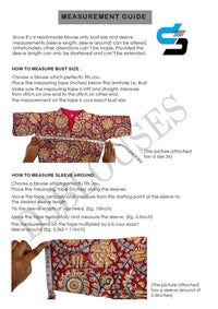 Thumbnail for beautiful cotton printed readymade saree blouse 11