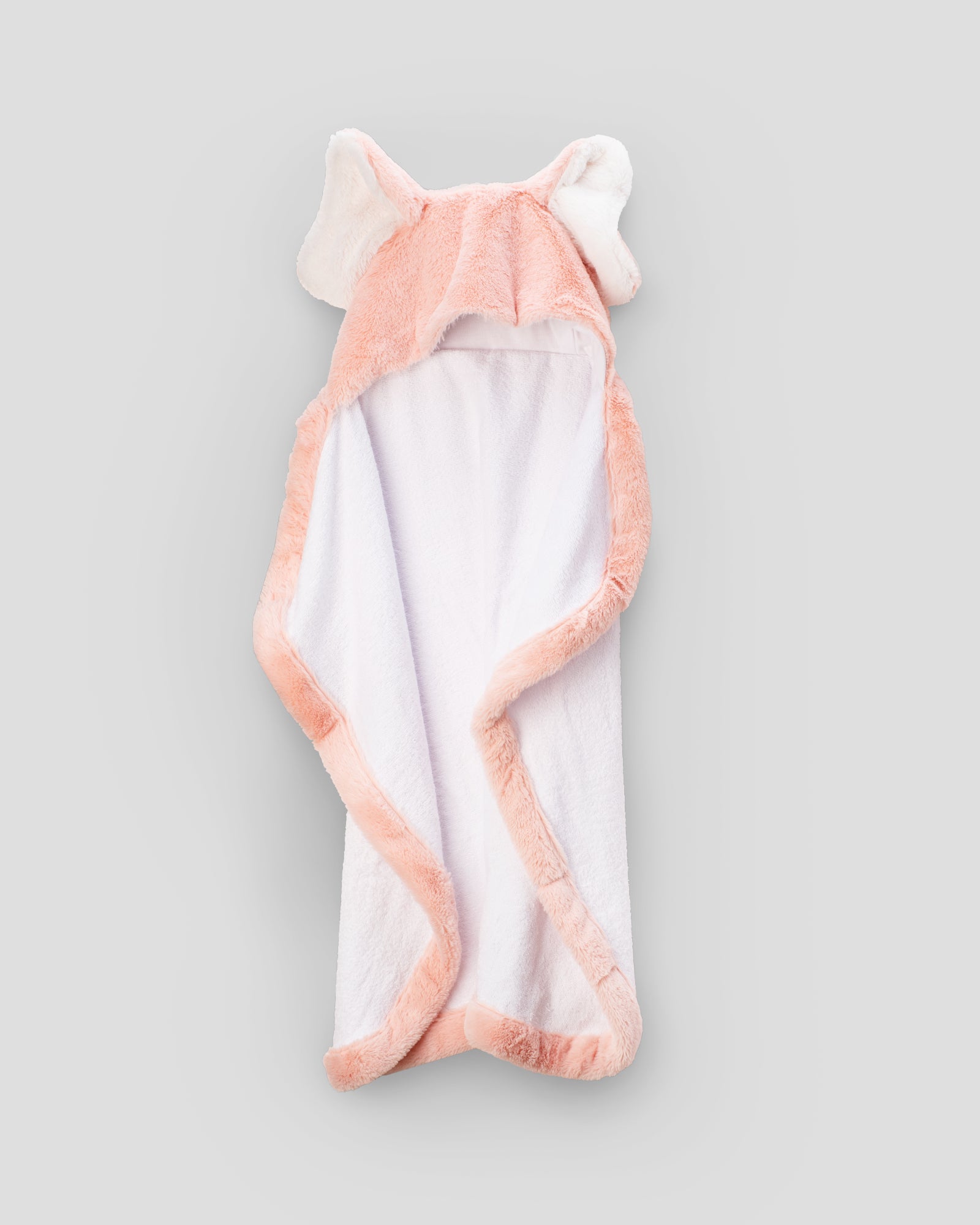 Little Linen Baby Hooded Towel - Soft Pink