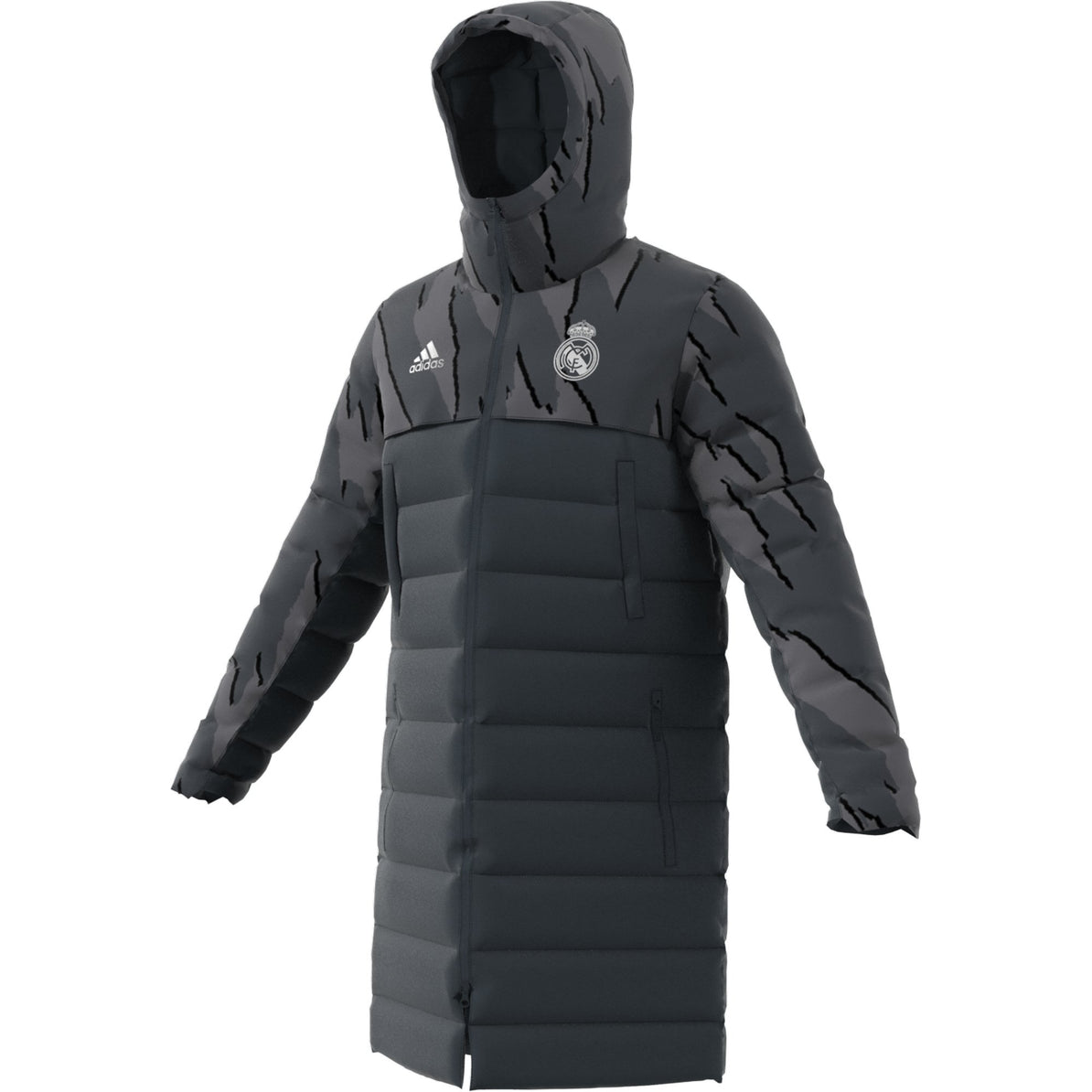 Real Madrid Mens SSP Down Coat - Grey 