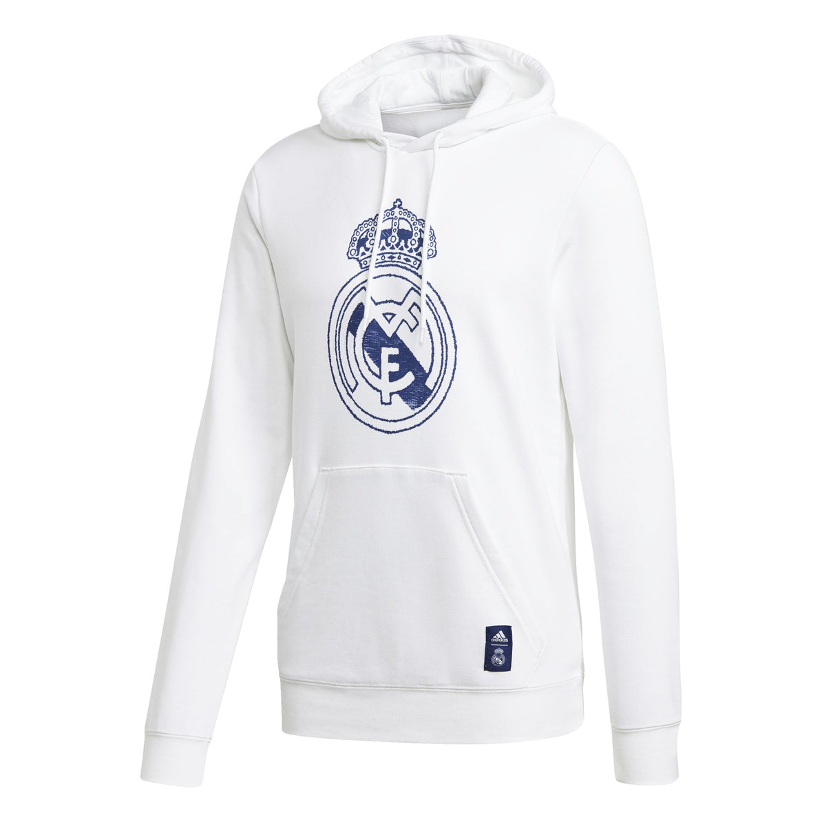 Real Madrid Mens DNA Hoodie - White 