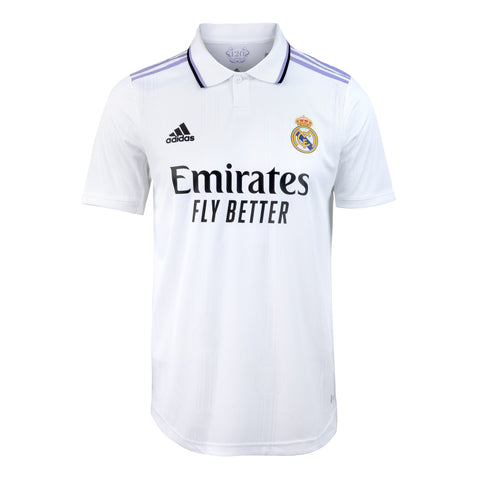 verzameling Volwassen bijvoeglijk naamwoord Real Madrid Mens Home Authentic Shirt 22/23 White - Real Madrid CF | US  Store