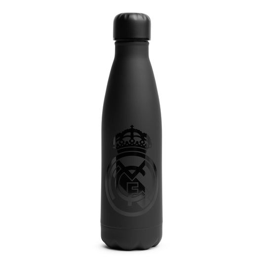  Real Madrid F.C. Alluminium - Botella de bebida negra :  Deportes y Actividades al Aire Libre