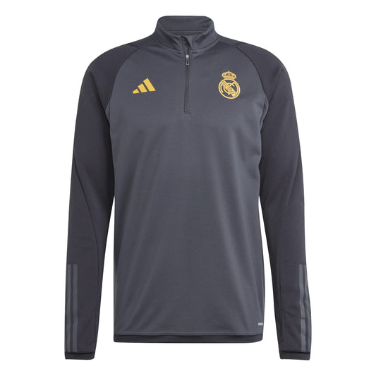 adidas Real Madrid Champions League Club Ballon de Foot Taille 5 2023-2024  Noir Jaune Gris