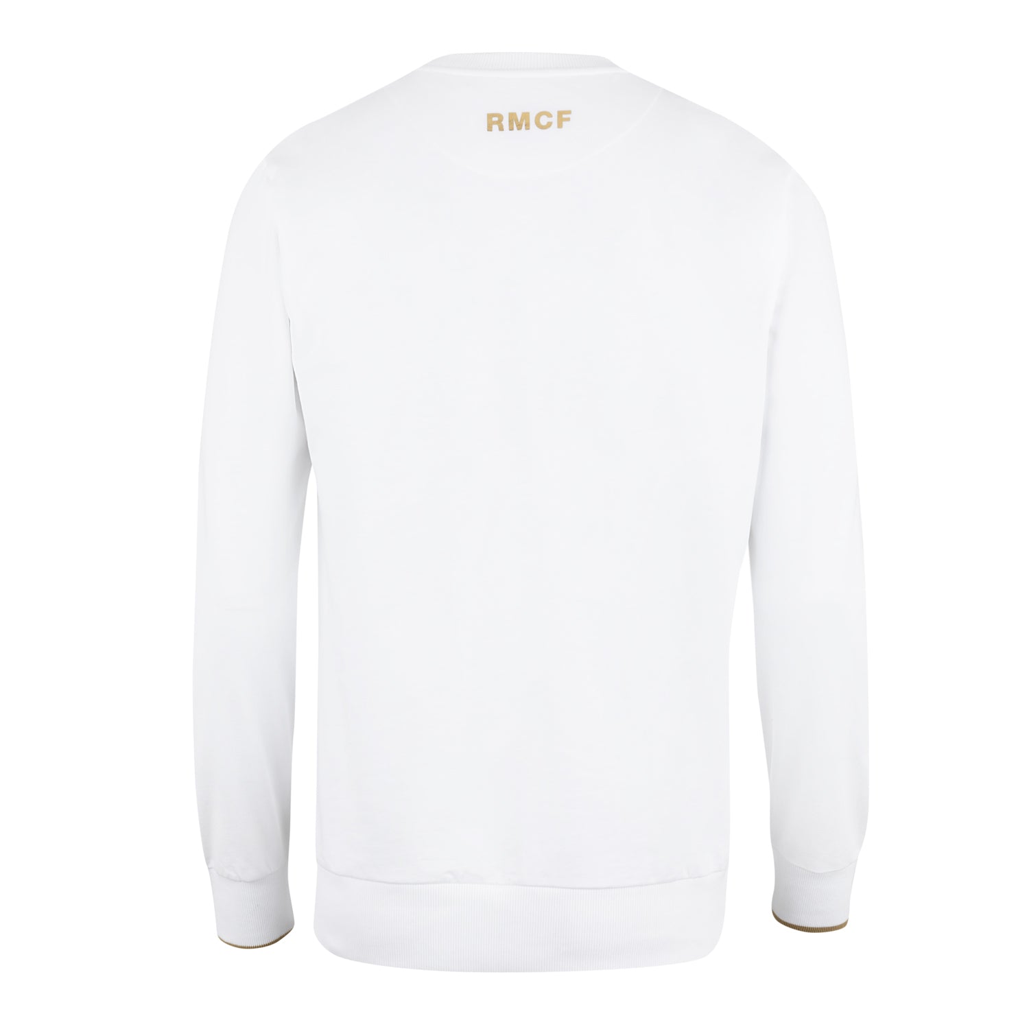 Mens White u0026 Gold Crew Sweatshirt - Official Online Store for Real Madrid CF