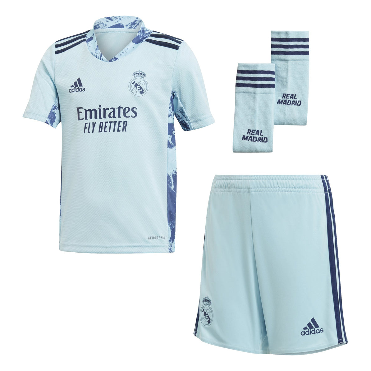 Real Madrid Mini Home Gk Kit 21 Ice Blue Real Madrid Cf Us Shop