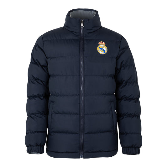 Real Madrid Chaqueta para hombre 4all Reversible Reflective Puffer Jacket  Navy - Real Madrid CF