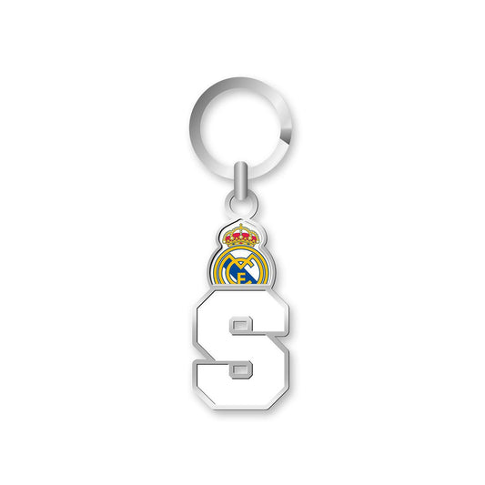 Pulsera Real Madrid escudo tela blanca 31cm [AB2794]