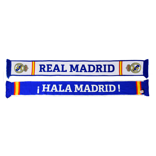 Real Madrid Double Sided Europe Scarf-White/Red/Yellow