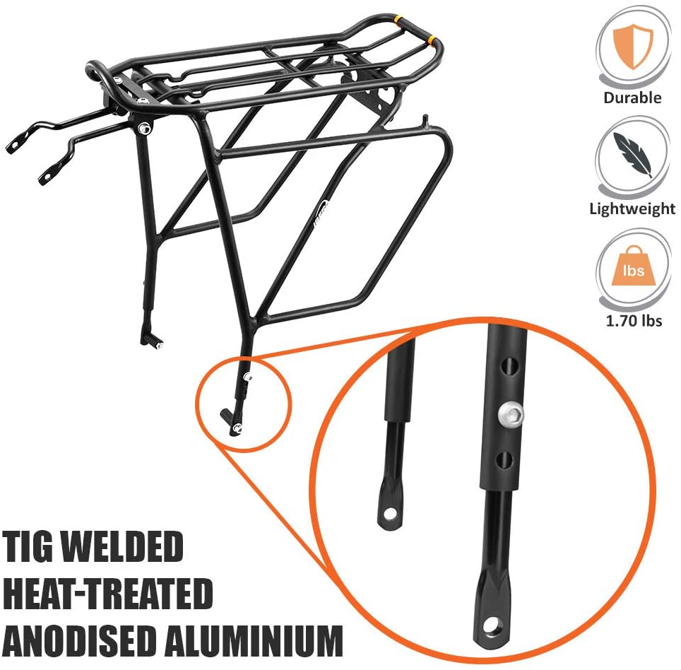 lightweight pannier rack for disc brakes