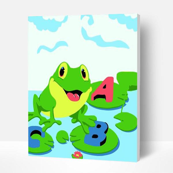 Paint by Numbers Kit for Kids- Alphabet Frog Deco26