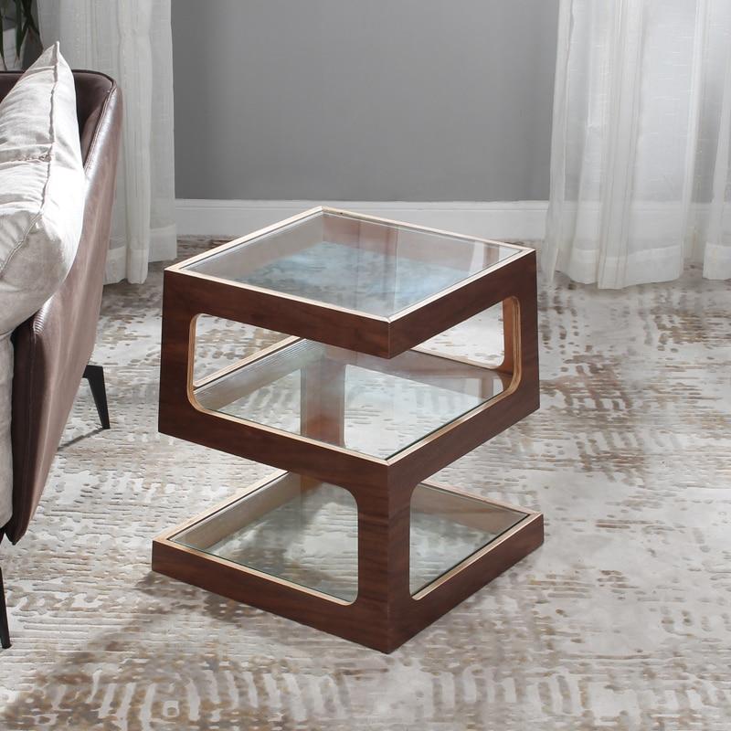 Thierry - Three Tier Walnut End Table – Deco26