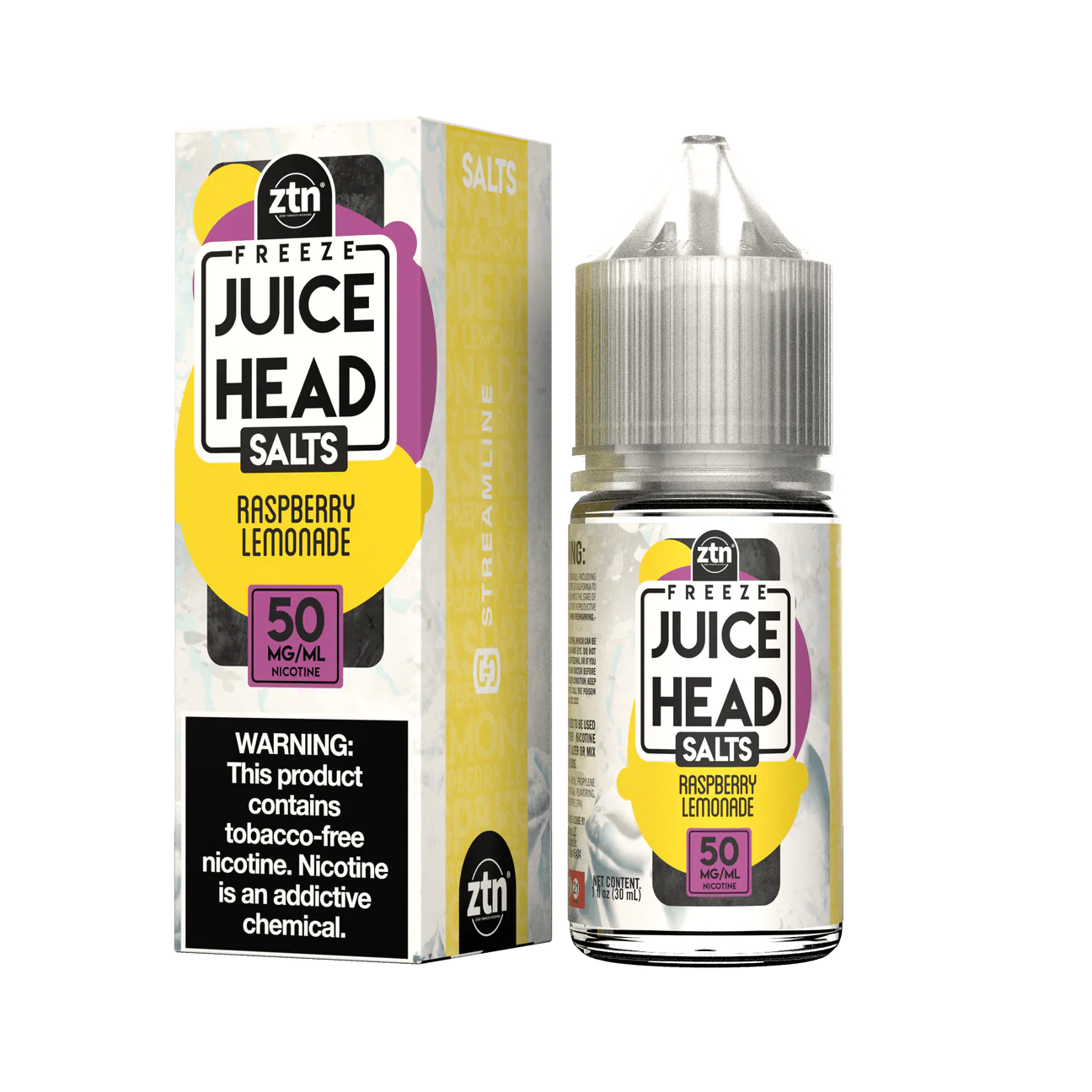 Juice Head ZTN Salts - Raspberry Lemonade Freeze - 30ml
