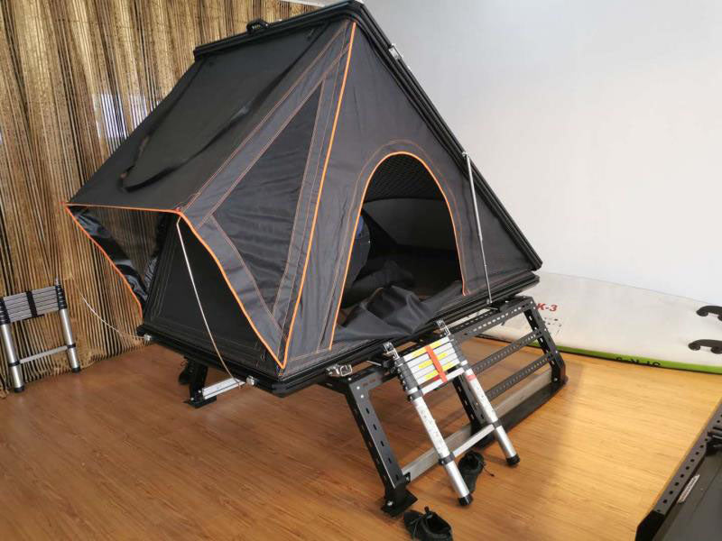 Triangular Hard Shell Car Roof Top Tent Nacre - etripoutdoors