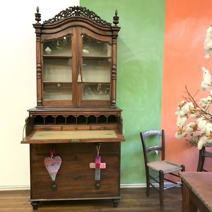 Secretaire Bookcase In Indian Rosewood Ben Stoner Antiques