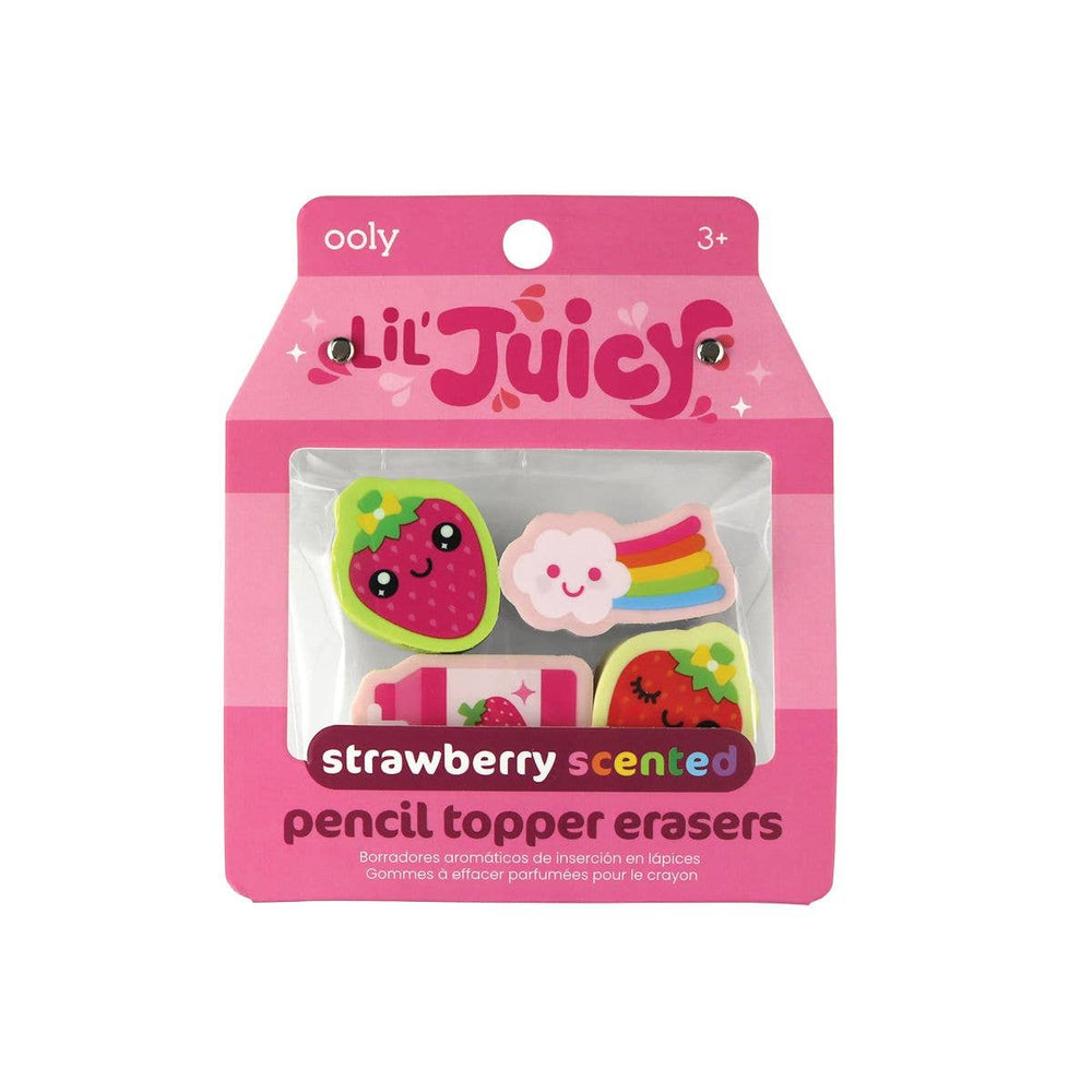 
            
                Load image into Gallery viewer, Lil&amp;#39; Juicy Scented Topper Eraser - Strawberry
            
        