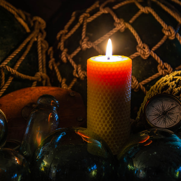 Fleur de Lis Cylinder Beeswax Candle Mold by Mann Lake