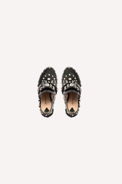 Crystal Studded Platform Heels – Dice Kayek