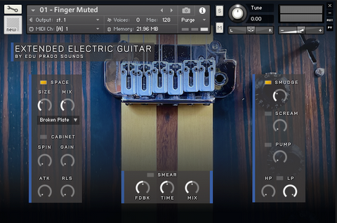 EPS Extended Electric Guitar - Finger Muted patch GUI
