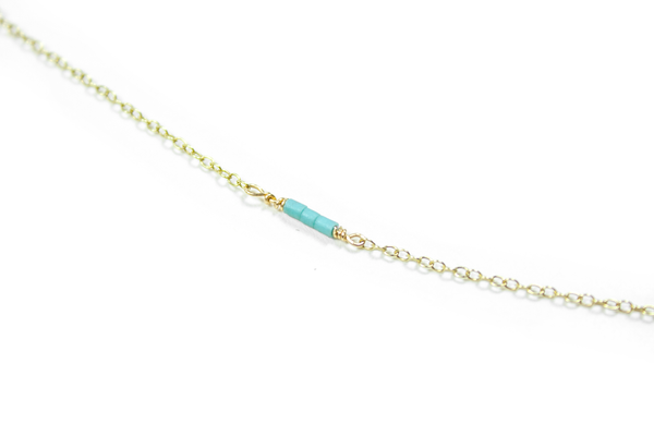 Red Coral Grace Necklace - 9ct Gold