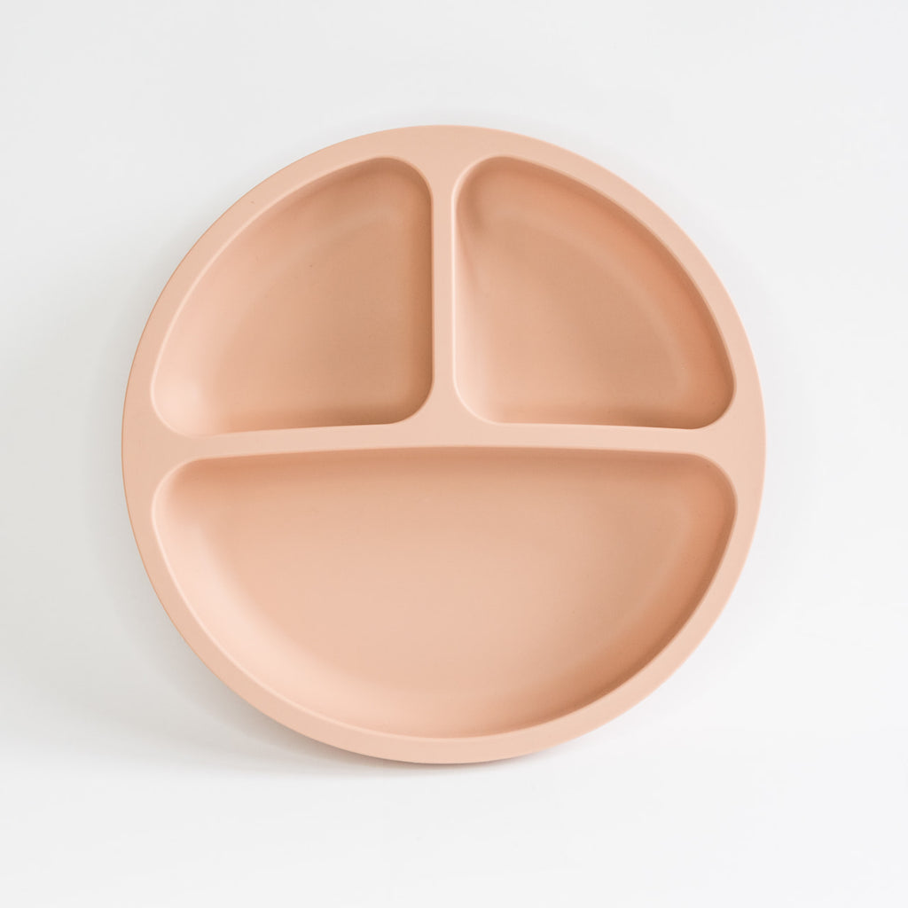 Blush Silicone Baby Suction Bowl & Spoon Set, Babeehive Goods