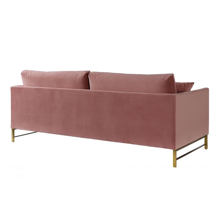 "massi" velvet sofa (rose)