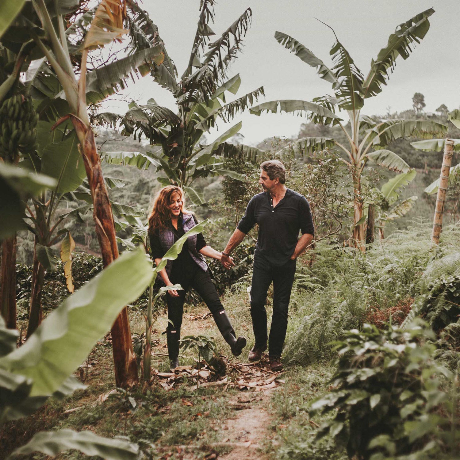 Andrew and Amber on the Purity Coffee Farm