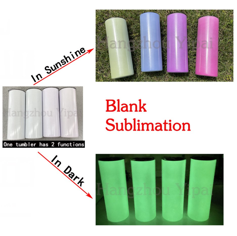 12OZ/ 350ML Sublimation UV Color Changing And Glow In The Dark Straigh – We  Sub'N