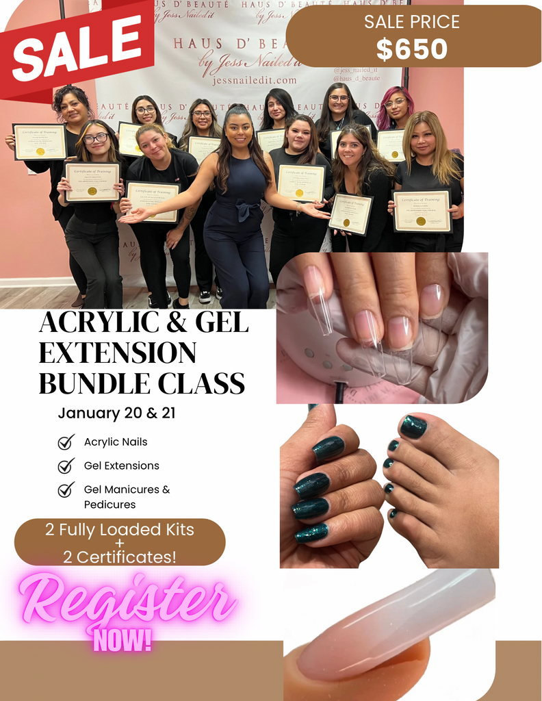 Gel-Extension Nail Class on 3/15 *REGRISTRATION* – Jess Nailed it