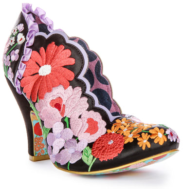 Irregular Choice Trellis Shoes - Black/Red – Suzie's Bombshell Boutique