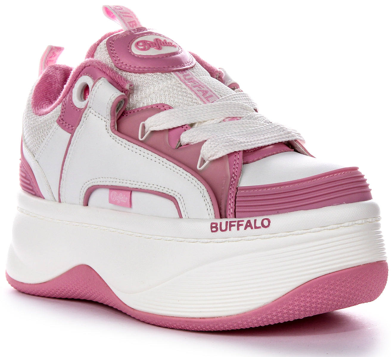 Buffalo London Pink Holographic Sneakers | Vinted