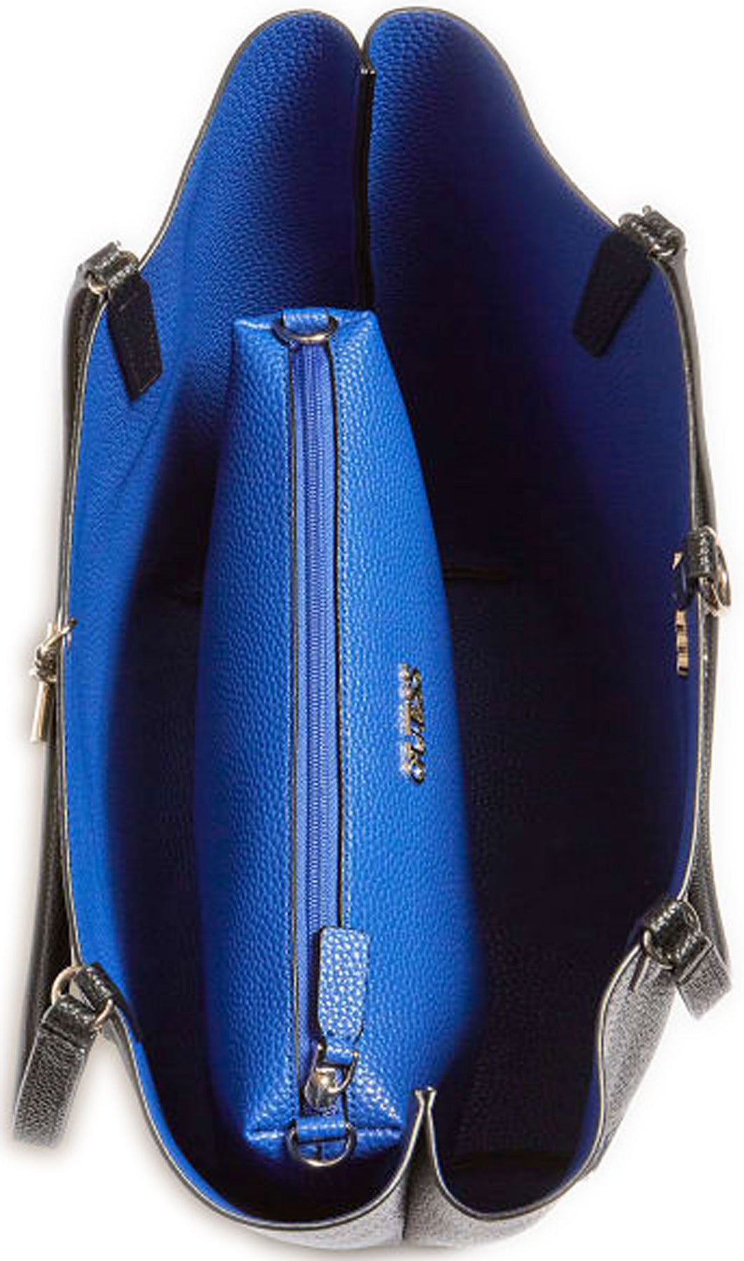 Guess Alby Toggle Tote In Black Blue For Women – 4feetshoes