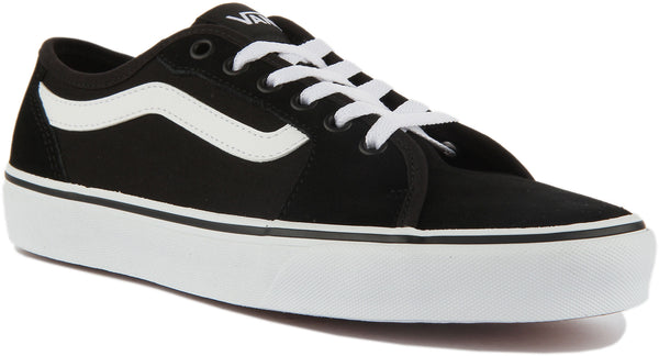 vans filmore black white