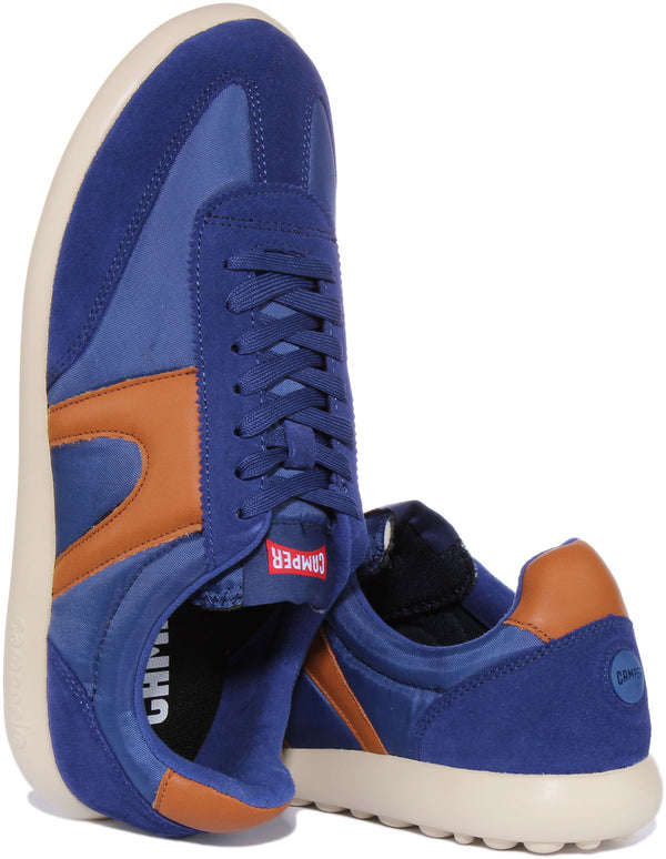 Camper Pelotas XLF In Blue For Men  Suede Nylon Flat Sole Shoes –  4feetshoes