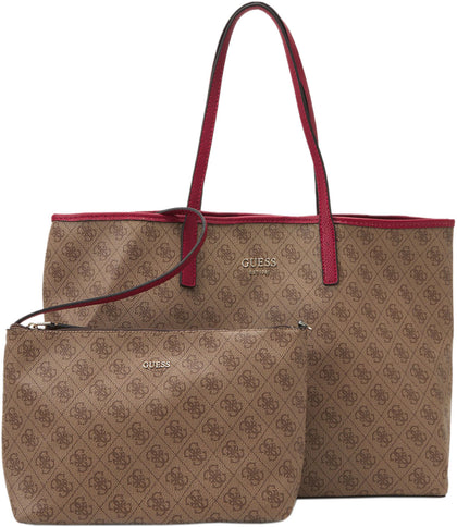 GUESS Vikky Classic Logo Large Tote One Size Brown 